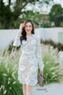 ORANGE JUICE Lace Embroidered Round Neck Dresses